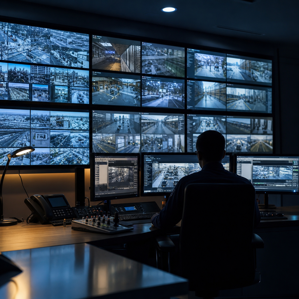 FrontMax Security CCTV control room monitoring operations